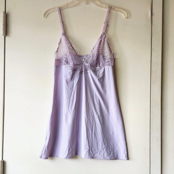 LA PERLA Studio Chemise Dress Slip Lavender Sheer Lace Design size 3 - Picture 12 of 16